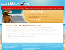 Tablet Screenshot of melanomaclinic.com.au